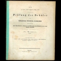 <b>Breslau</b> Schrift "K�nigliches Friedrich-Gymnasium" 1847